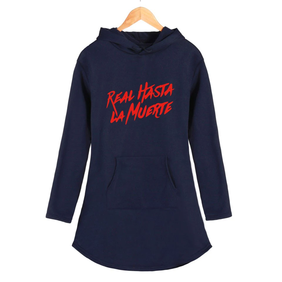 Женское облегающее платье средней длины с длинным рукавом Real hasta la muerte