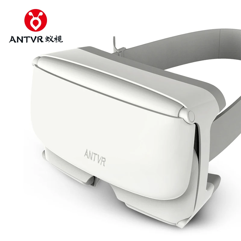 ANTVR 3d vr Box gear VR XiaoMeng Складные портативные очки для виртуального ПК белые очки виртуальной реальности для 4,7-6 дюймов iPhone samsung - Цвет: Белый