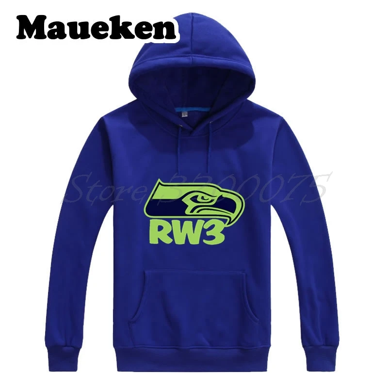 Для мужчин Russell Wilson 3 dangerruss толстовки badgerhawk кофты с капюшоном толстые осень-зима W17101608 - Цвет: 7