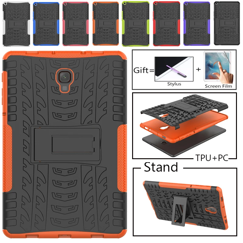 

ТПУ + PC чехол для Samsung Galaxy Tab A 10,5 T595 SM-T590 T597 Tab A T595 10,5 Heavy Duty 2 в 1 гибридный прочный Чехол Capa + пленочная ручка