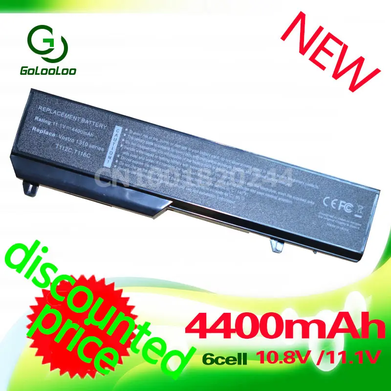 Golooloo 4400 мА/ч Батарея для dell Vostro 1310 1320 1510 1520 K738H 1521 2510 0K738H 0N950C G274C N950C N956C N958C T112C|battery for