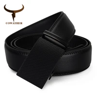 cowather fashion men belt top cow genuine leather automatic buckle belts for men causal design cowhide male strap free shipping
