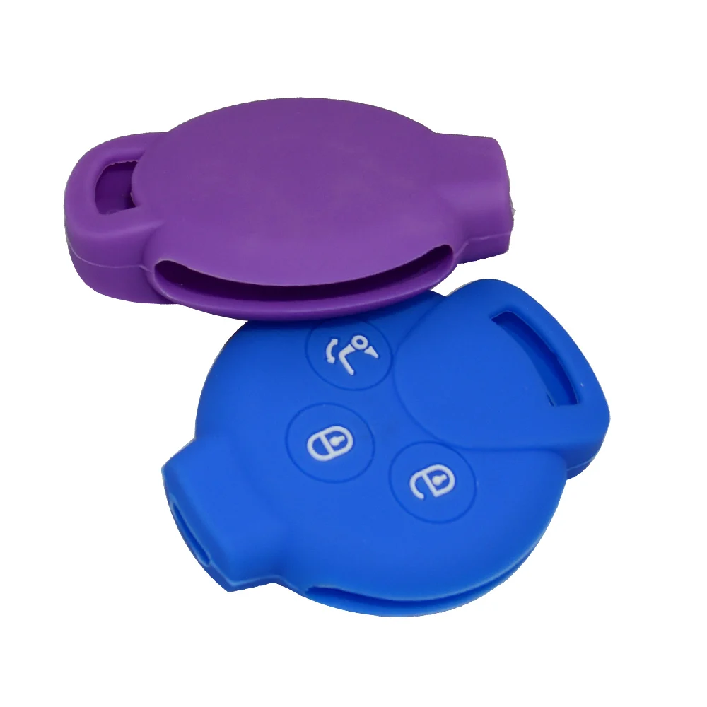 OkeyTech силиконовый чехол для автомобильного ключа Сменный Чехол Benz Smart Fortwo City Coupe