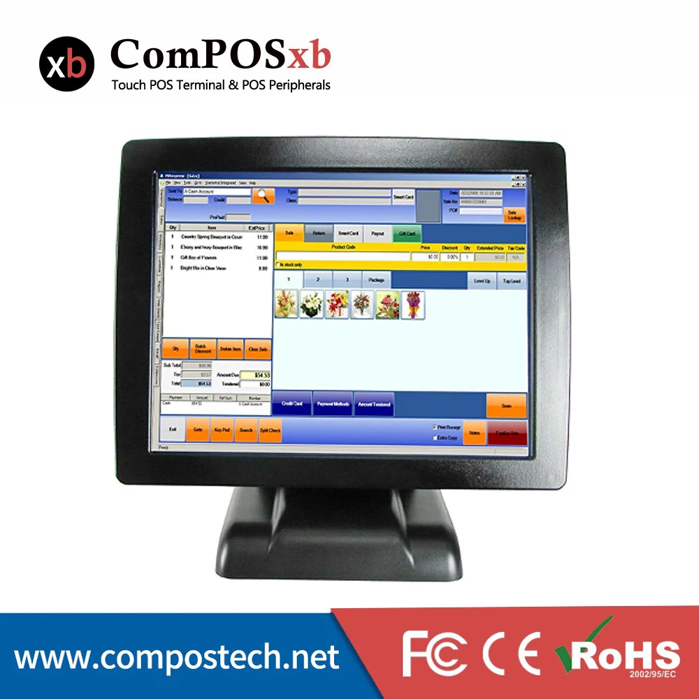 Китай горячие pos многофункциональный аппарат 15 ''сенсорный ЖК экран для toggery