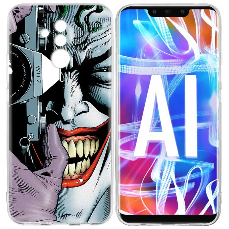 Dc Бэтмен Темный рыцарь Джокер карта Модный мягкий чехол для huawei P30 P20 mate 20 10 Pro P10 P9 lite P Smart+ Plus Z чехол