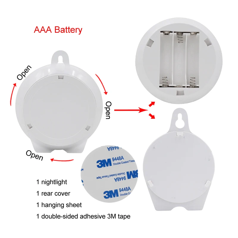 Светодиодный сенсор ночник активированный Настенные светильники движения лампа