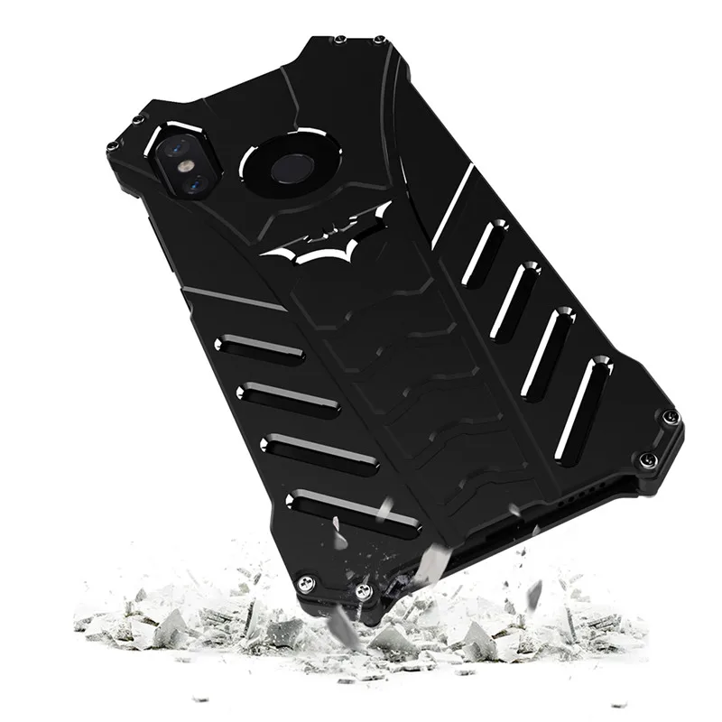 

R-JUST Metal Phone Case For Xiaomi 10 Pro Explorer Edition CC9 9Se Mi Play Black Shark 2 3 Protection Cover