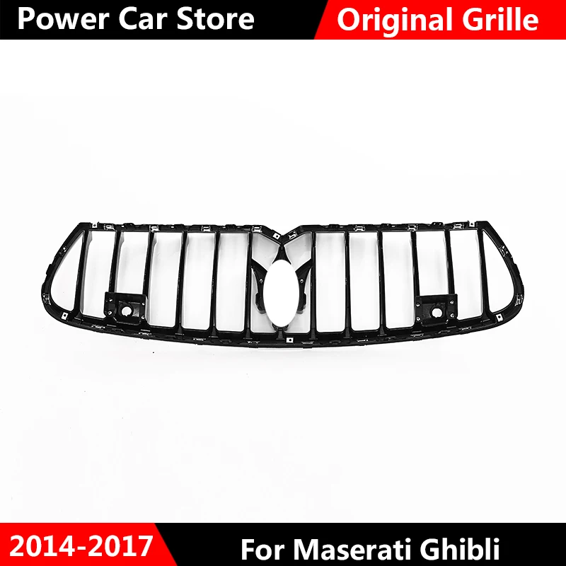 Для Maserati Ghibli хромированная черная оригинальная решетка гриль передний бампер