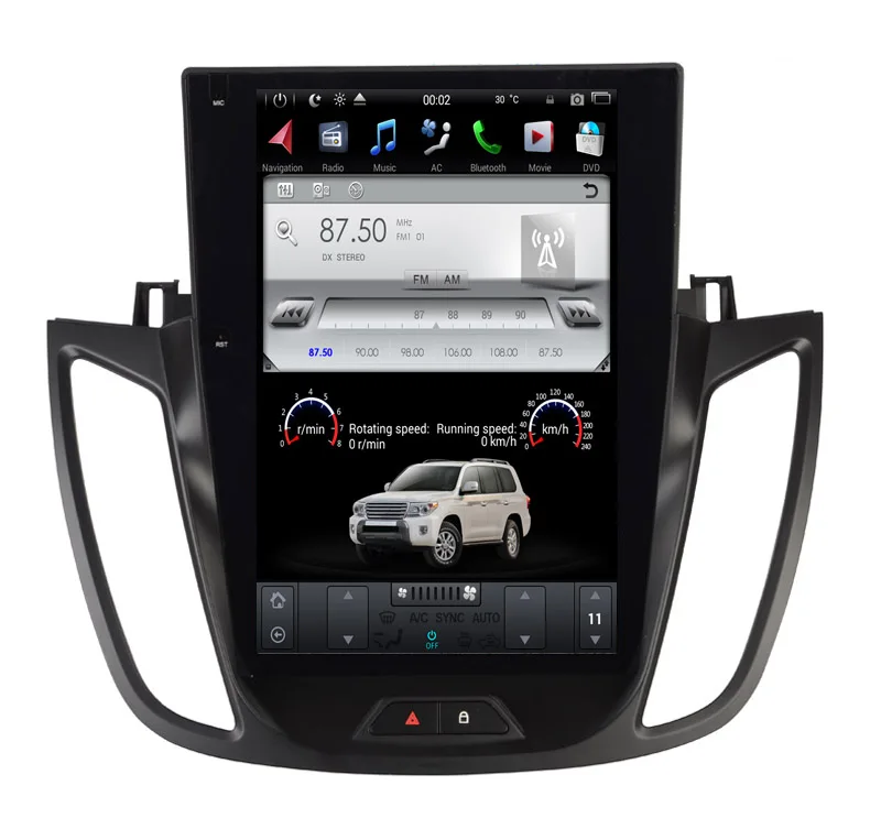 12 1 дюймовый сенсорный экран tesla style android 9 0 автомобильный dvd gps плеер для KUGA Escape 2013