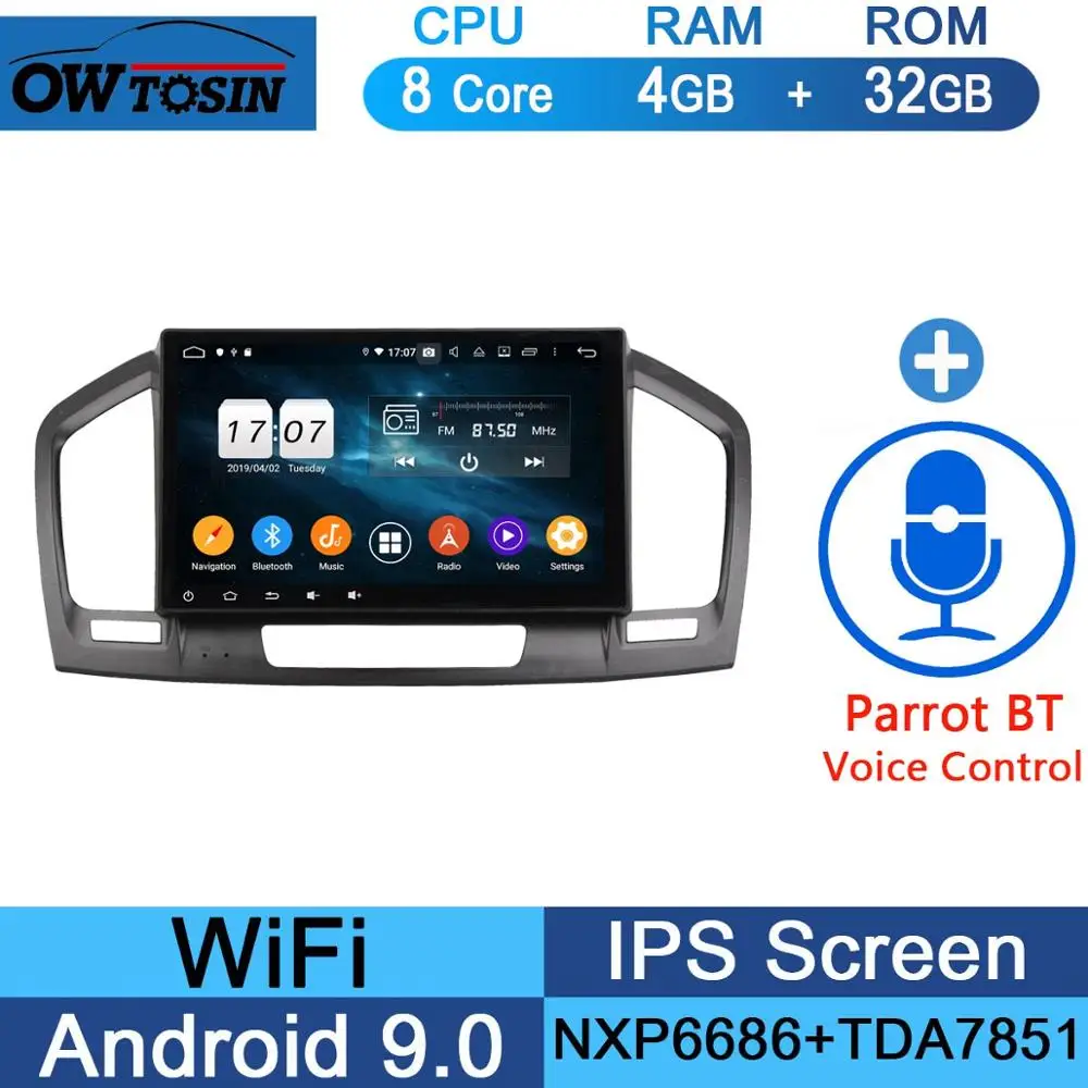 32G Parrot BT 10," 8 Core 4G+ 64G Android 9,0 Автомобильный DVD плеер для Opel Vauxhall Opel Insignia 2008 2009 2010 2011 2012 2013 gps Navi Радио попугай BT - Цвет: 32G Parrot BT