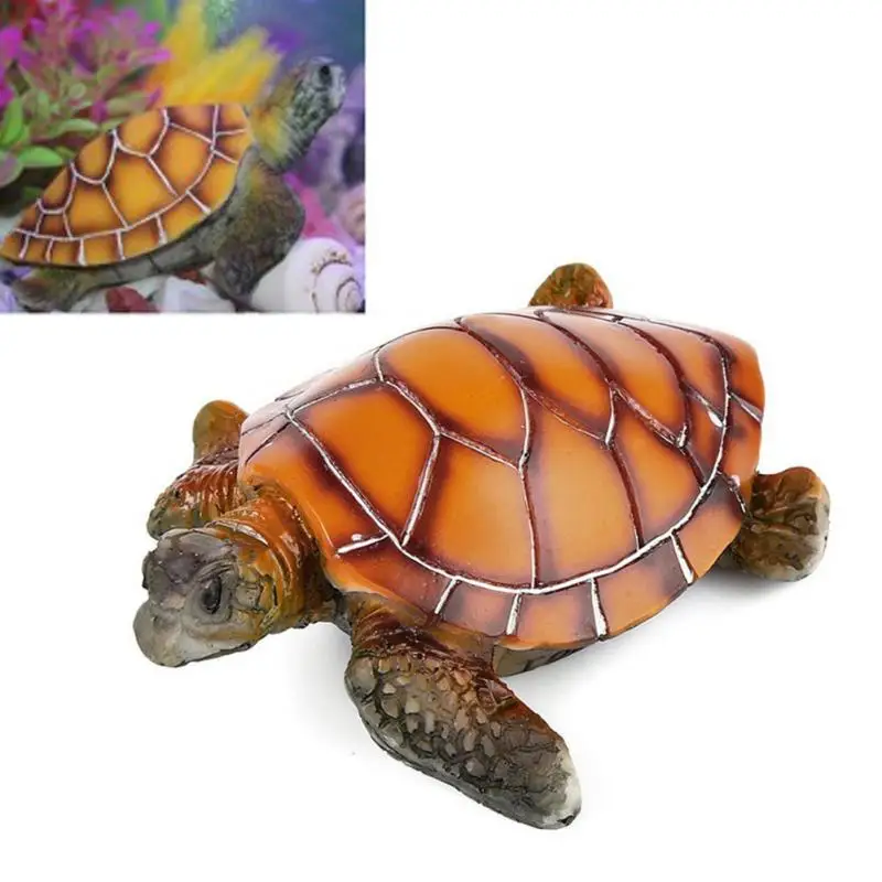 Искусственный поликаучук водная морская черепаха аквариум украшение для