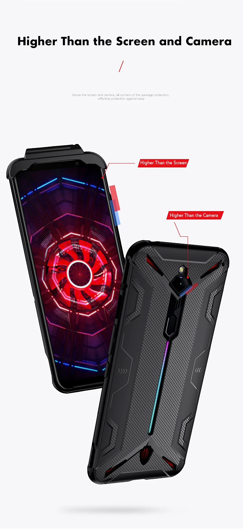 ADKO противоударный мягкий силиконовый чехол для телефона из ТПУ для Nubia Red Magic 3S крышка с рассеиванием тепла поддержка геймпада для Red Magic 3