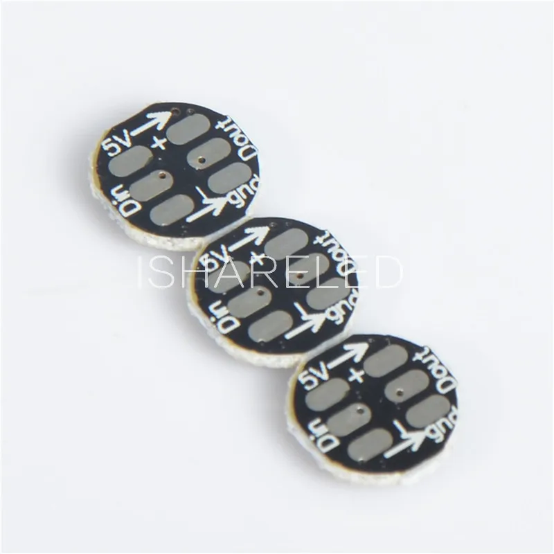 Светодиодные чипы WS2812B SK6812 100 шт. ~ 1000 с черным радиатором PCB (10 мм * 3 мм)
