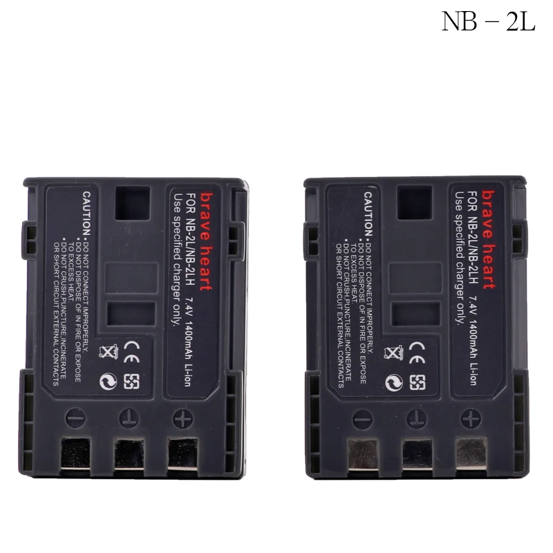 2 шт. NB 2L NB2L 2LH BP 2L5 Перезаряжаемые Li Ion Батарея & Зарядное устройство для объектива