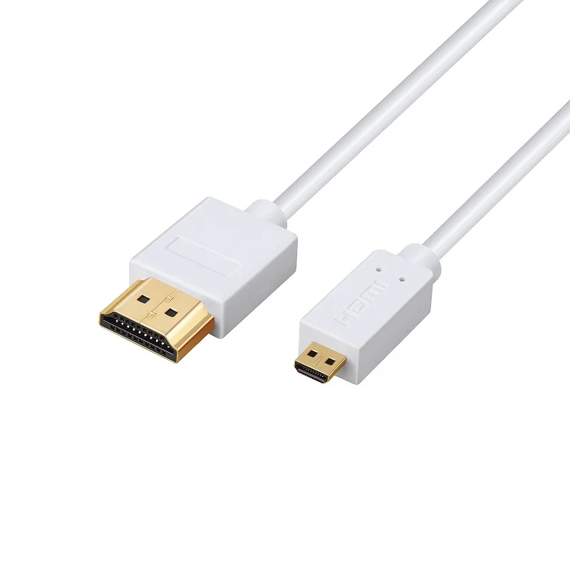 Shuliancable Высокоскоростной HDMI к Micro HDMI(A-D) HDTV кабель поддерживает Ethernet, 3D, 4K и возврат аудио 1 М 1,5 м 2 м 3 м - Цвет: Белый
