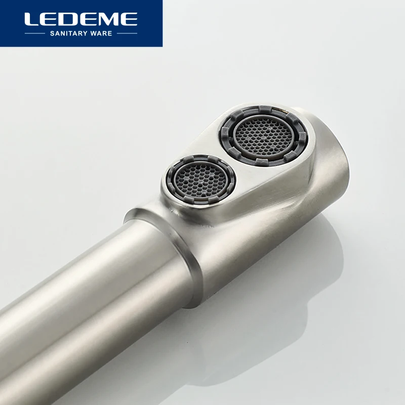 LEDEME смесители для кухни фильтр смеситель кран кухонная раковина на бортике 360