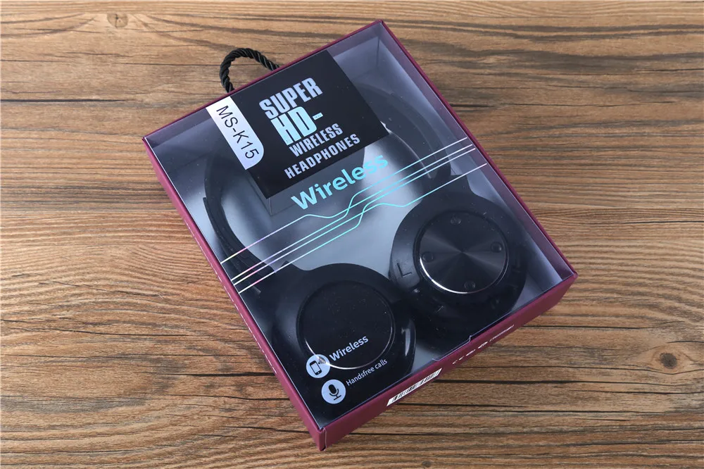 Оригинальные K15 Bluetooth наушники спортивные наушники Hi-Fi стерео бас беспроводная гарнитура FM Поддержка SD карты для телефона xiaomi
