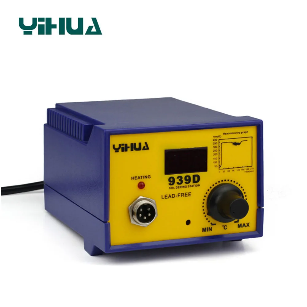 Паяльная станция YIHUA 939D 110 v/220 V 60 W антистатический Электрический паяльник с постоянной температурой