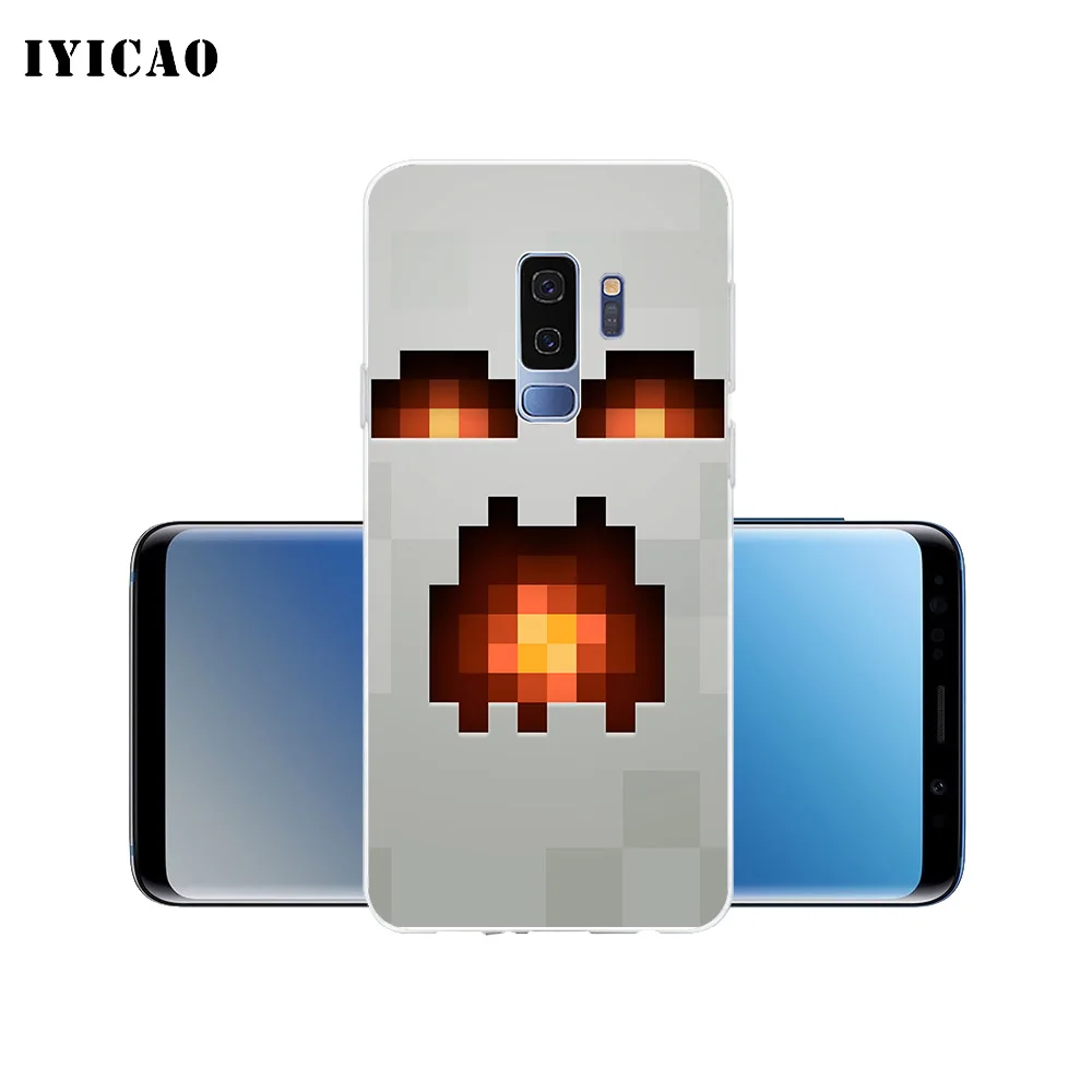 IYICAO Minecraft World game Мягкий силиконовый чехол для телефона samsung Galaxy S10e S10 S9 S8 Plus S7 Edge TPU |