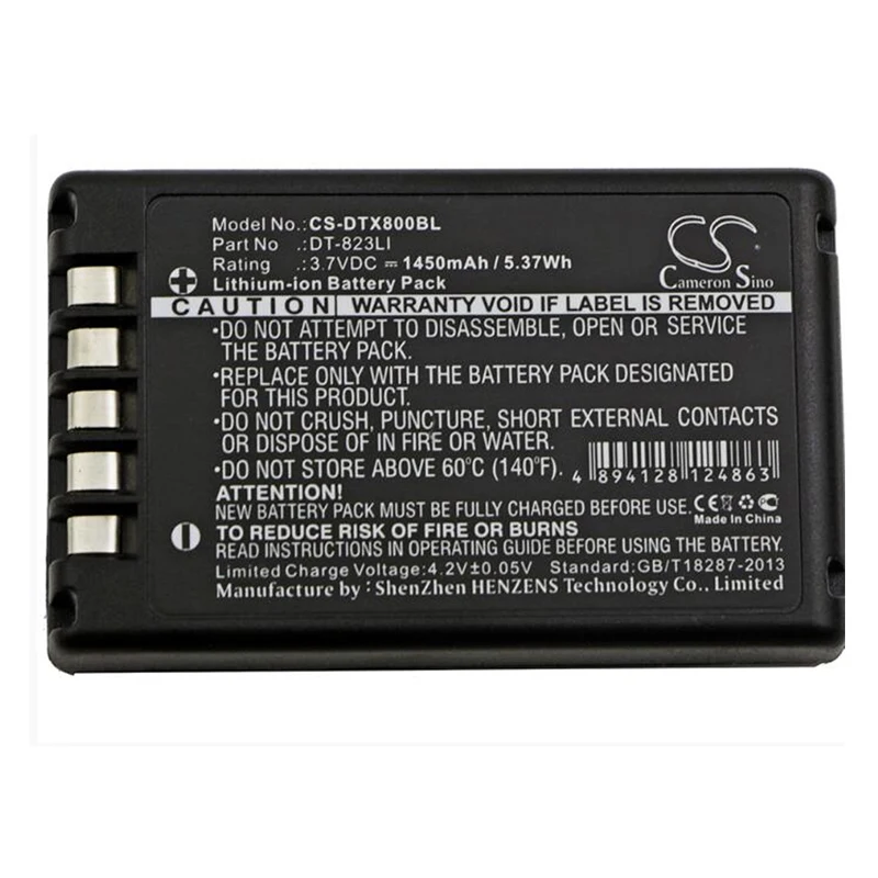 1450mAh 5.37Wh DT 823LI батарея для Casio 800 810|Детали принтера| |