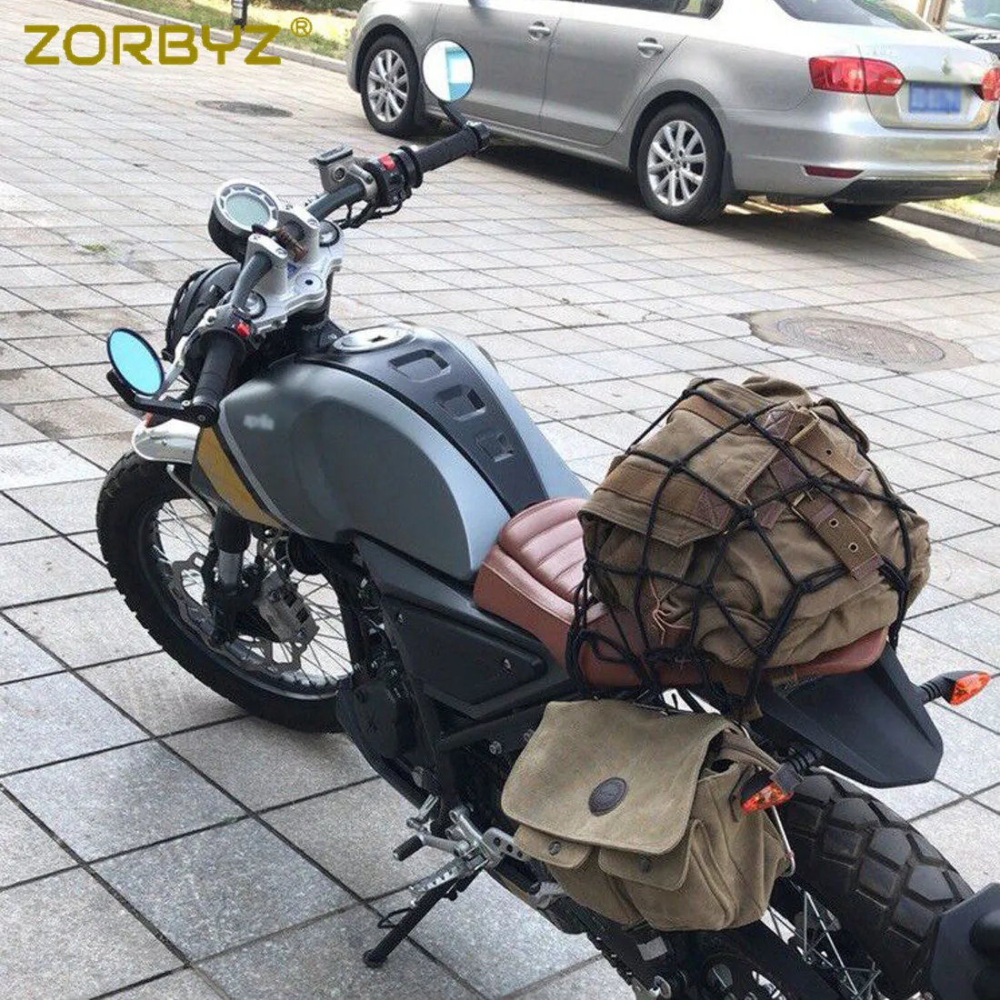 Черная алюминиевая ручка ZORBYZ для бокового зеркала заднего вида 10 мм резьба
