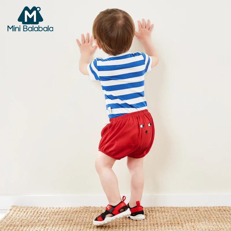 Комплект одежды с короткими рукавами Mini balabalaby летняя детская одежда милая и