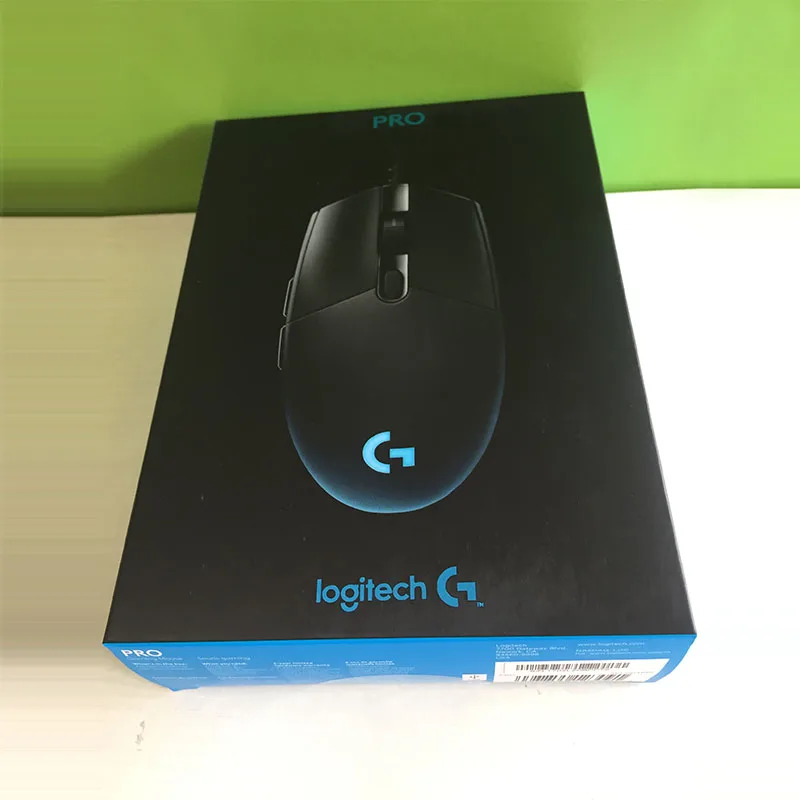 Новинка Logitech G Pro игровая мышь геймер профессиональная Проводная 12000 точек/дюйм RGB