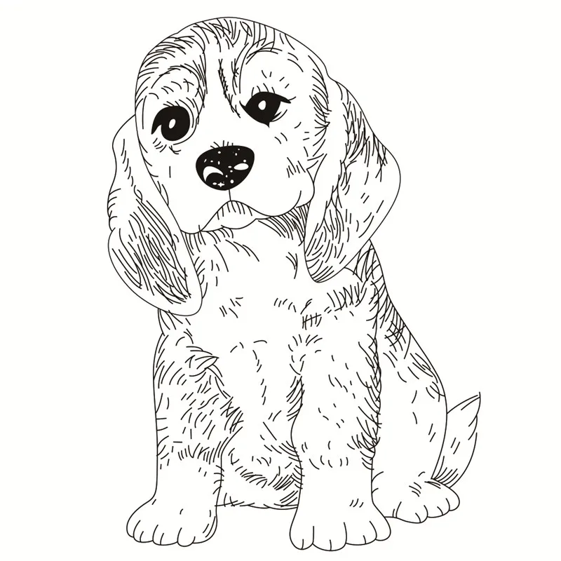 Собака прозрачный чистый силикон штамп/печать для DIY Скрапбукинг/фотоальбом