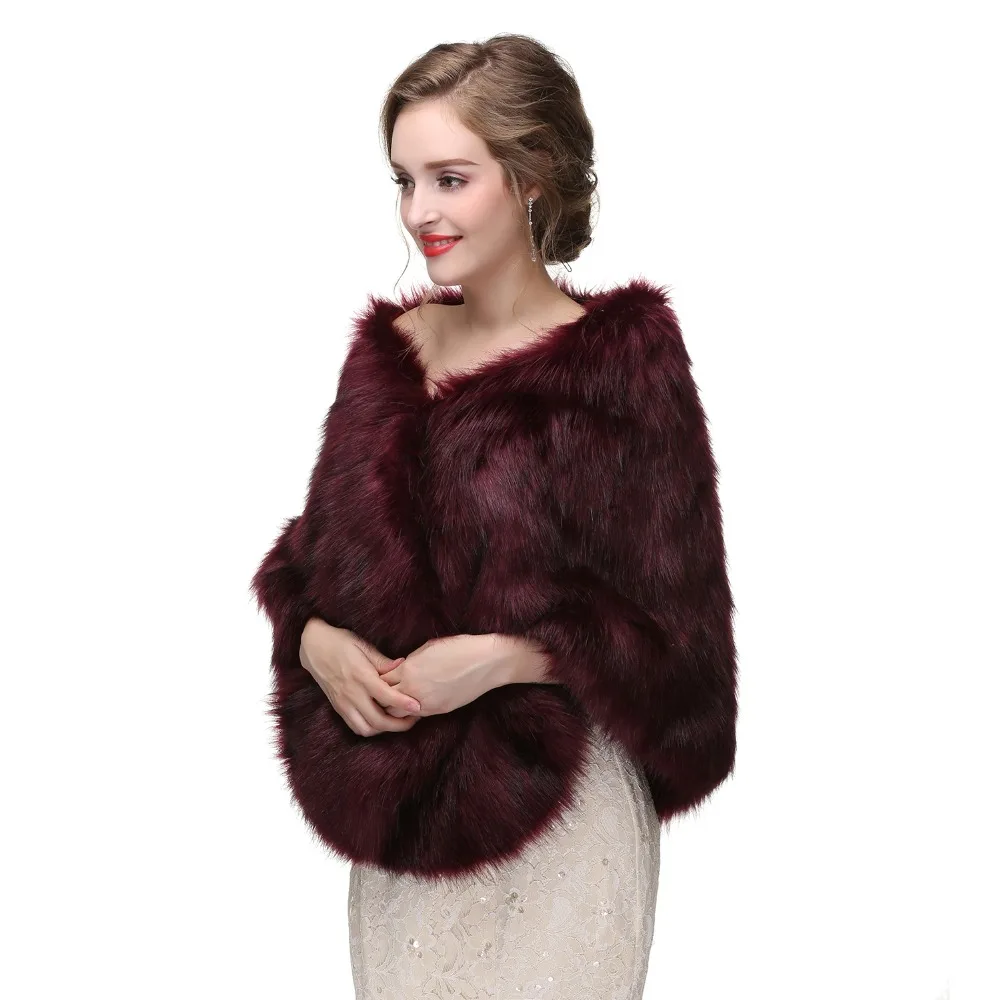 Forevergracedress элегантная мягкая осенне зимняя Свадебная накидка из искусственного