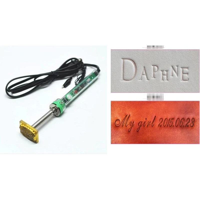 Персональный кожаный штамп на заказ/регулируемая температура/тиснение