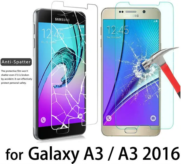 Закаленное стекло для Samsung Galaxy A3 A5 A7 J3 J5 J7 2015 2016 пленка против царапин 2.5D HD