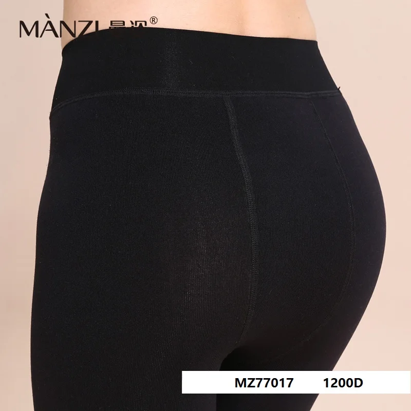 Новое поступление 2017 хлопковые облегающие колготки MZ77017 MANZI 1200D с лямками внутри