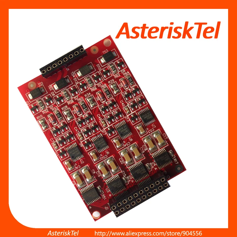 4 порта FXO + FXS TDM800P с аппаратным устройством эхоподавитель Asterisk digium card pci для IP
