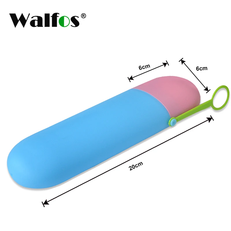 WALFOS PB WALFOS портативный дорожный держатель для зубной пасты и щетки, колпачок, чехол для домашнего хранения, чашка, открытый держатель, аксессуары для ванной комнаты - Цвет: WALFOS PB