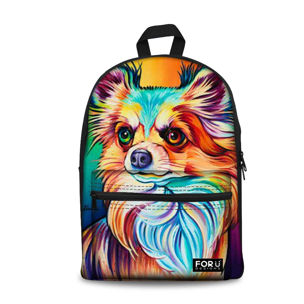 Индивидуальные женские рюкзаки женский рюкзак с 3D принтом йоркширского бульдога