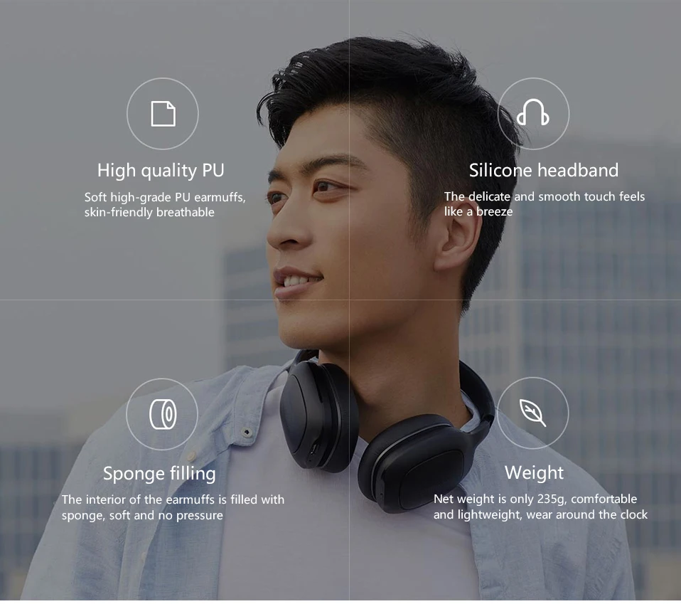 Оригинальные bluetooth-наушники Xiaomi BT4.1 apt-X с поддержкой 40 мм, динамическая кнопка управления высоким распознаванием, свободный дизайн, гарнитура
