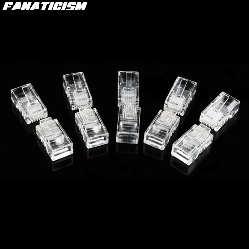 Preise 10000 Stücke Hohe Qualität RJ45 Netzwerk 8P8C Modulare Stecker Cat6 CAT6e Stecker Adapter Für Cat6 Cat6e Ethernet Lan Kabel Stecker