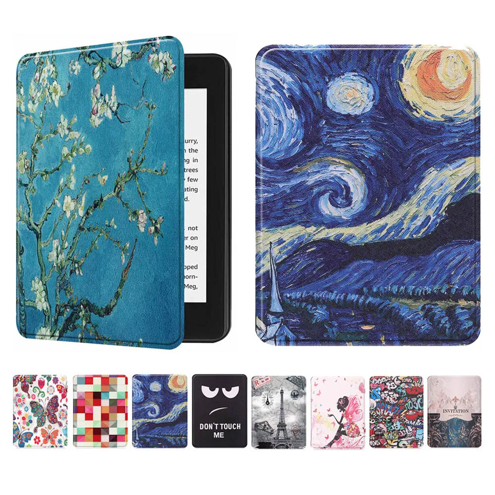 Чехол Funda для Amazon Kindle Paperwhite 4 Винтажный чехол 2018 года электронной книги 10-го