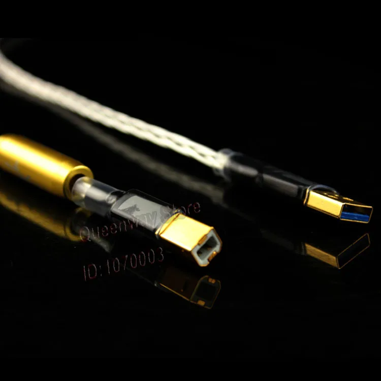 Hi End HiFi USB звуковая карта декодер DAC цифровой кабель HIFI A / B порт на выбор|Кабели