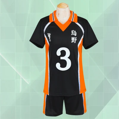 Voleibol Haikyuu Cosplay Костюм Karasuno High School волейбольный клуб Hinata Shyouyou спортивная одежда