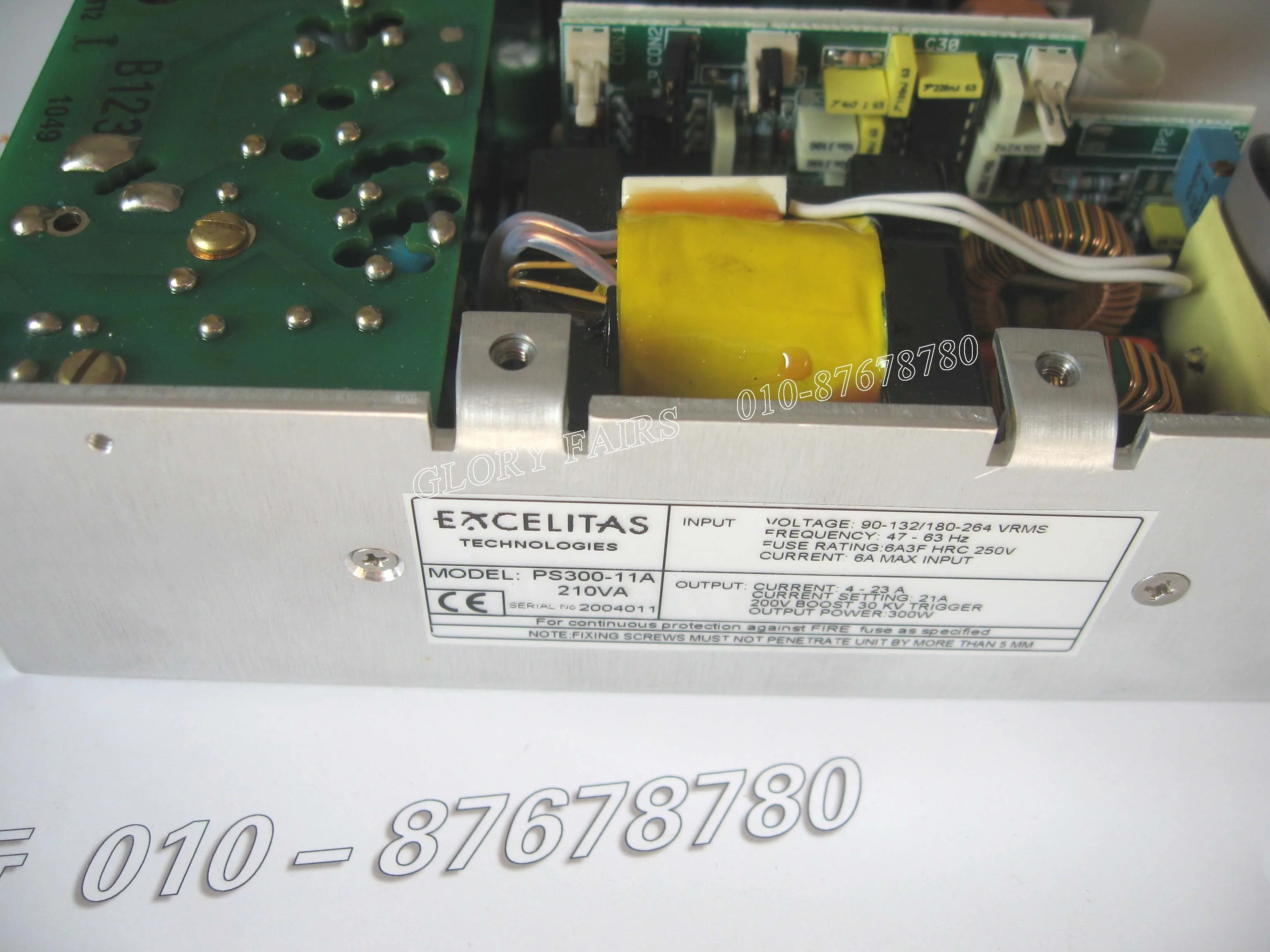 PS300 EXCELITAS Technologies 11 A 300 Вт ксеноновая лампа 11A PE300BF PE300BFA источник питания 210VA