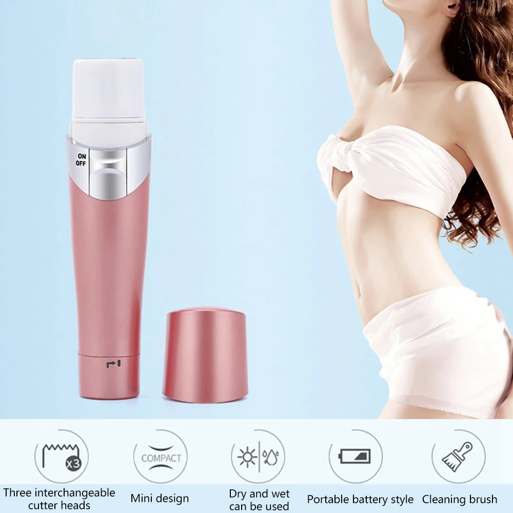 

Protable Mini Electric Painless Hair Remover Razor Face Woman Underarm Hair Removal Effective Epilator Body Hair Remover