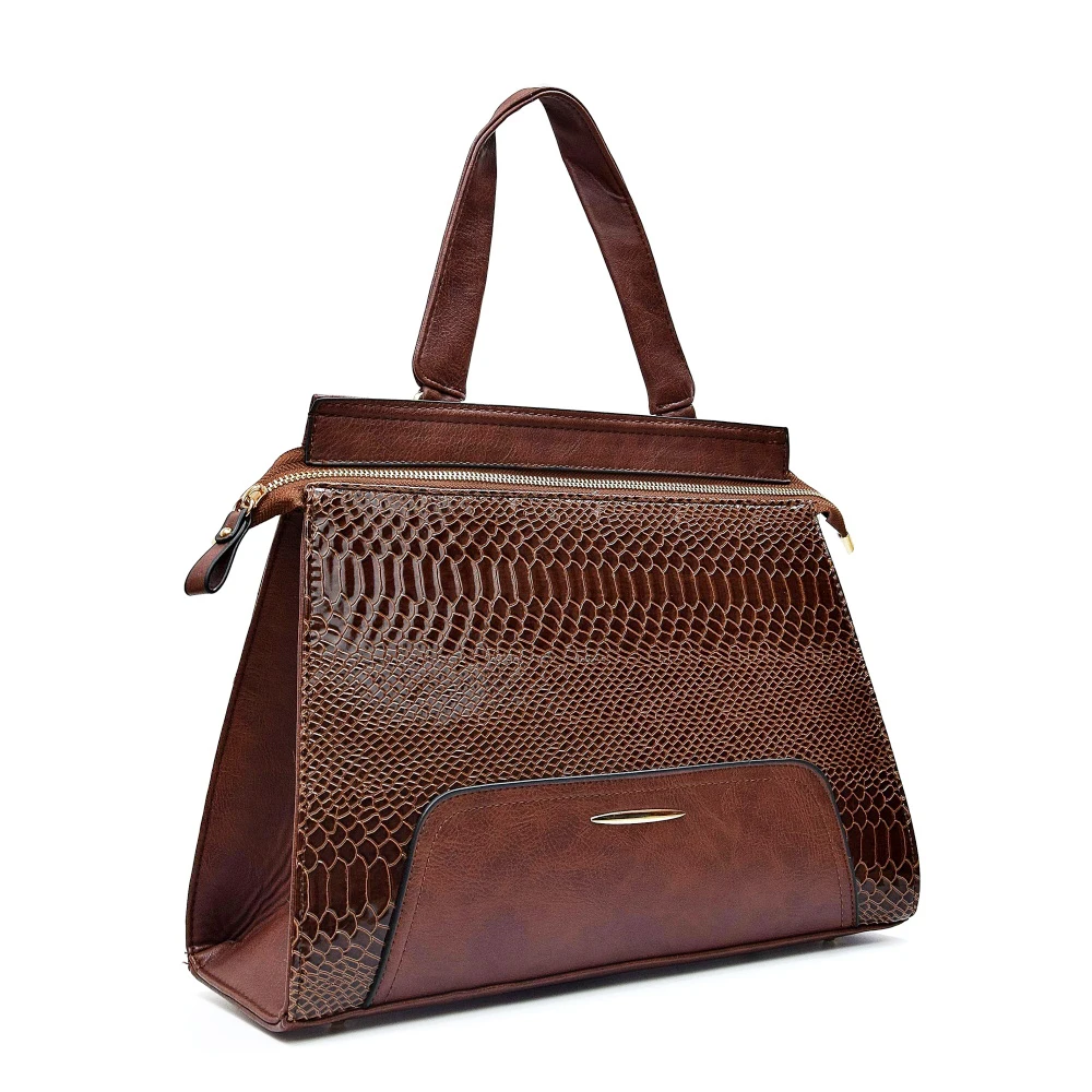 Женская сумка из искусственной кожи с змеиным узором женская через плечо со