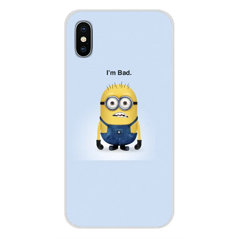 Мультяшное желтое Миньоны Гадкий я мягкое покрытие кожи для Xiaomi Redmi Note 6A MI8 Pro S2 A2