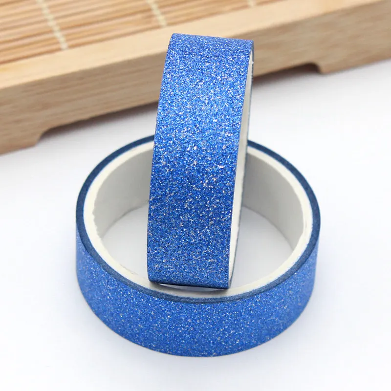 10 рулонов/упаковка DIY самоклеющаяся блестящая бумага Васи бумажная лента для скрапбукинга наклейки Свадьба День Рождения Вечеринка украшения крафт бумага