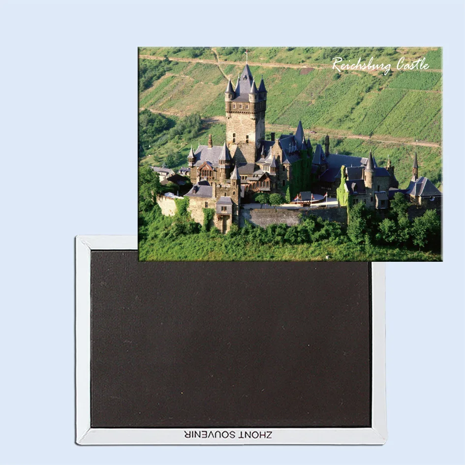 

Travel Refrigerator Magnets 78*54mm,Reichsburg Castle, Mosel Valley, Germany Travel Rigid Fridge Magnets 24957