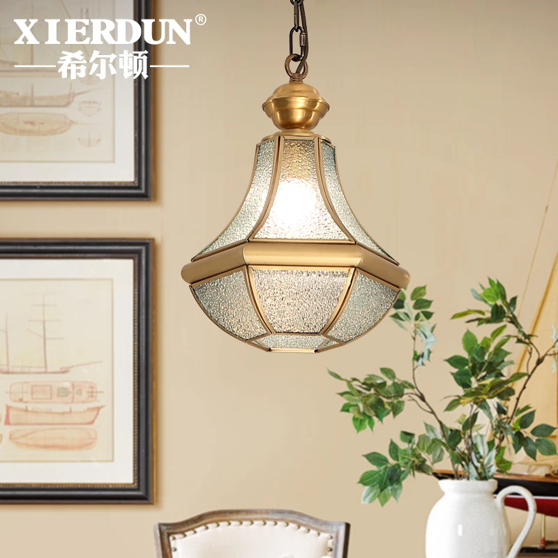 Американский американский стиль маленькие подвесные светильники медная