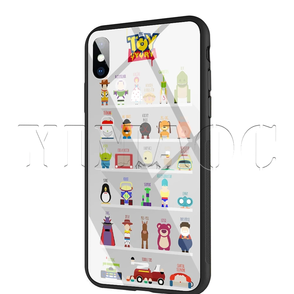 TG10 Чехол YIMAOC Toy Story piza Planet из закаленного стекла для iPhone 11 Pro XS MAX XR X 8 7 6 6S Plus - Цвет: TG10