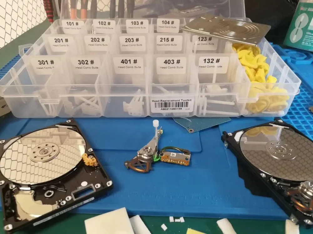 ПК жесткий диск ремонтная головка гребень набор для HDD лаборатории замена данных инструменты восстановления seagate 2,5/3,5 дюймов блюдо