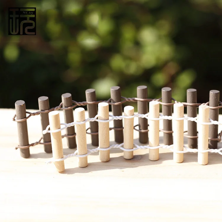 Сельский деревянный забор мини-сказочный сад миниатюрный кукольный домик